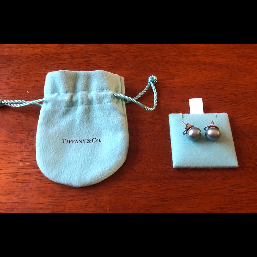 Tiffany and Co. Tiffany blue pendant earrings